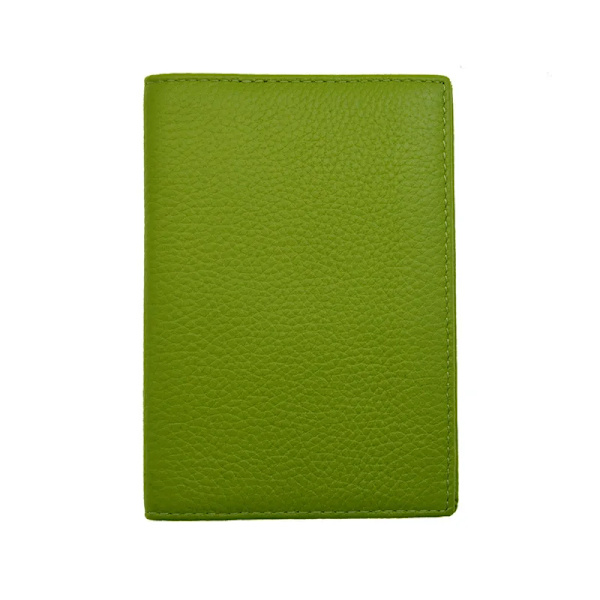 Passhållare i 100 % äkta läder Mjukt case Cover för passplånboken green