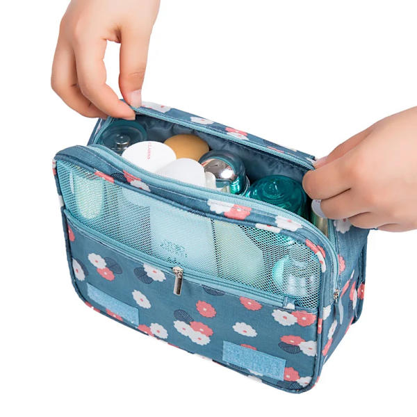 Badkar Hängande Resor Herr Toalettväska Hane Vattentät Organizer Nylon Necessaire Sminkväska Neceser Kosmetiska väskor Kit Leopard dots