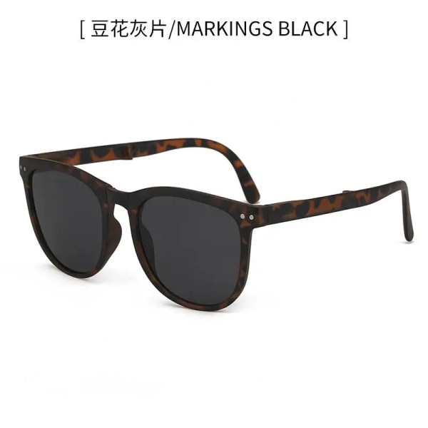 Polariserade optiska magnetiska solglasögon UV400 Cykling Square Light Ultraviolet Retro Universal Eyewear Punk Solglasögon D One piece