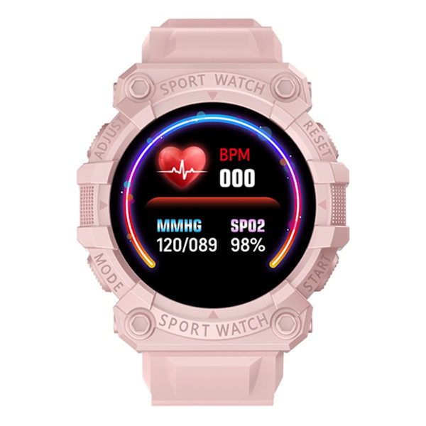 FD68S Smart Watches Herr Dam Puls Hälsoövervakning Klocka Vattentät Sport Multifunktionell Smart Watch Hane 1,44 tum Pink