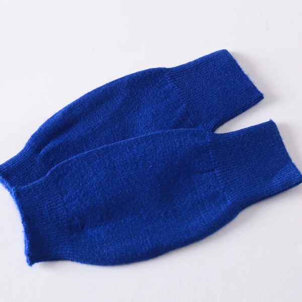 Handskar Dam Vinter Höst Ull Värme Fingerlösa Studenter Flicka Pojke Stickad Halvfinger Utan Handskar Arbete Värme Pekskärm 01 royal blue