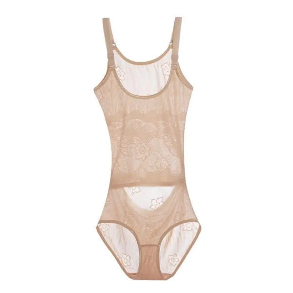 Kvinnor Shapewear Helkroppsformare Bantning Body Korsett Waist trainer Shaping Underkläder Postpartum Recovery Slida Khaki-b XL 70-80KG