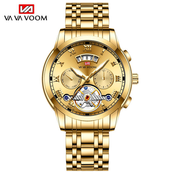 2023 Nytt VA VA VOOM toppmärke Relogio Masculino Herr Luxury Luminous Armbandsur Imitera Quartz Watch för män 2453-JJJ