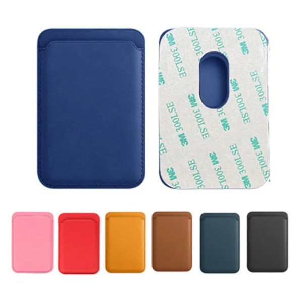 1 st dubbelsidig självhäftande plånbok Stöldskydd Säkerhetsblockerande hylsa Case för Mobiltelefon Cover Kort Kreditkortshållare blue