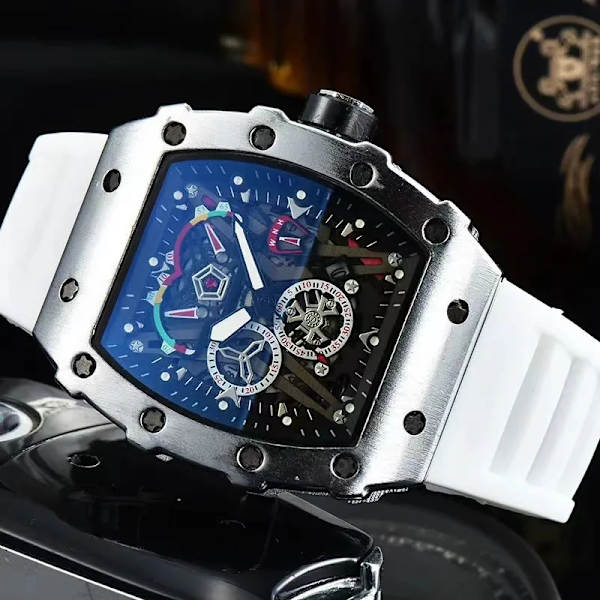 Watch Mode Legering Urboett Toppmärke Lyx Herr Quartz Clock Klassisk Man Sport Kronografklockor Style 14