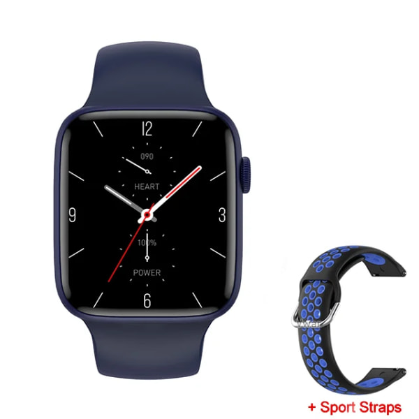 Ny Vwar DT7 Plus MAX Smart Watch Series 7 NFC GPS Tracker Bluetooth Call Herr Dam 45mm Sports Smartwatch för IOS Android Sports Blue 45mm