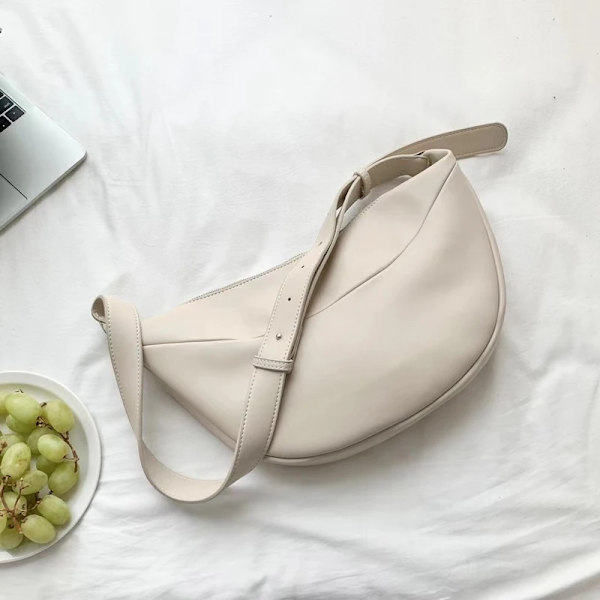 Dragkedja Damväska Koreansk Designer Middle Hobos Damhandväskor Högkvalitativt PU-läder Damaxel Crossbody-väska Helförsäljning Apricot 38cm(L)x4(W)x20(H)