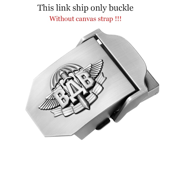 SupSindy män Canvasbälte 3D ryska luftburna trupper VDV metallspänne jeansbälten för män Army Military Taktisk Bälten Man Strap Buckle 1 pcs 130cm