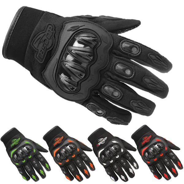 Cykelhandskar Andas Full Finger Racing Handskar Utomhussport Skydd Ridning Cross Dirt Motorcykel Handskar Guantes Moto Red M