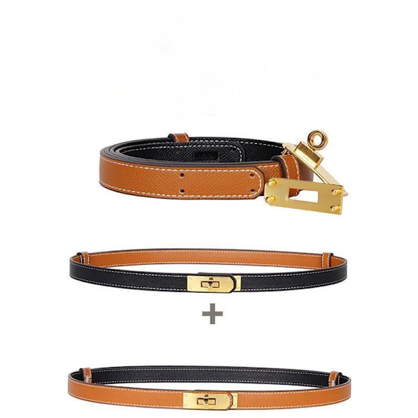 Ny design ko äkta läder jeans knutna bälten för klänning Tunn dam bälte VARMT Inget spänne Joker Lady Knot Strap Mjuk kappa Party Camel 110cm