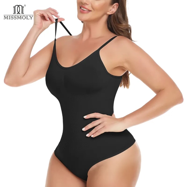 Kvinnor Sexiga stringtrosor Bodysuits Korsetter Waist Trainer Shapewear MISS MOLY Sömlös rem Mage Bantning Skims Shaper Faja Brown L