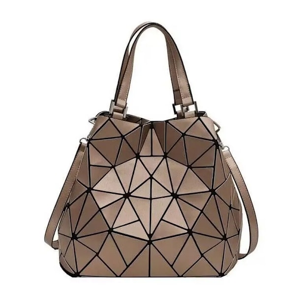 Bao-väskor för kvinnor Lyxiga hink Designer Mode Messenger Crossbody-väska Dam Geometriska axelhandväskor Tygväska Handväska coffee