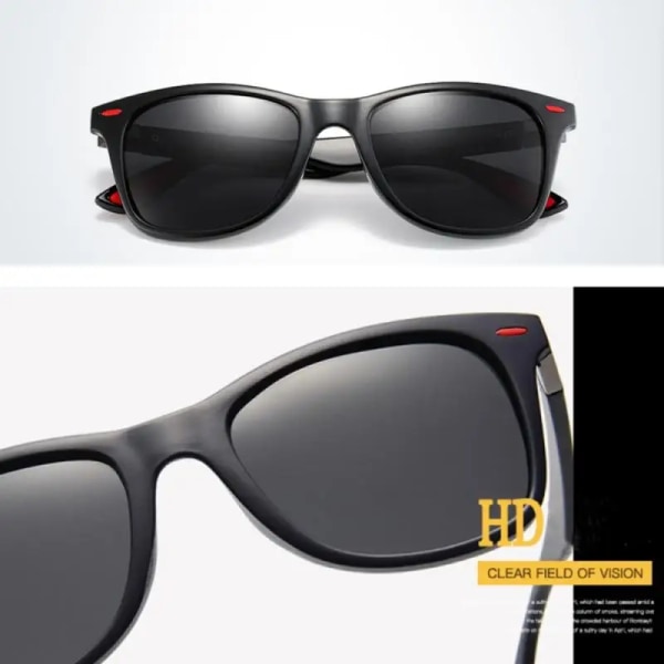 Polariserade optiska magnetiska solglasögon UV400 Cykling Square Light Ultraviolet Retro Universal Eyewear Punk Solglasögon C One piece