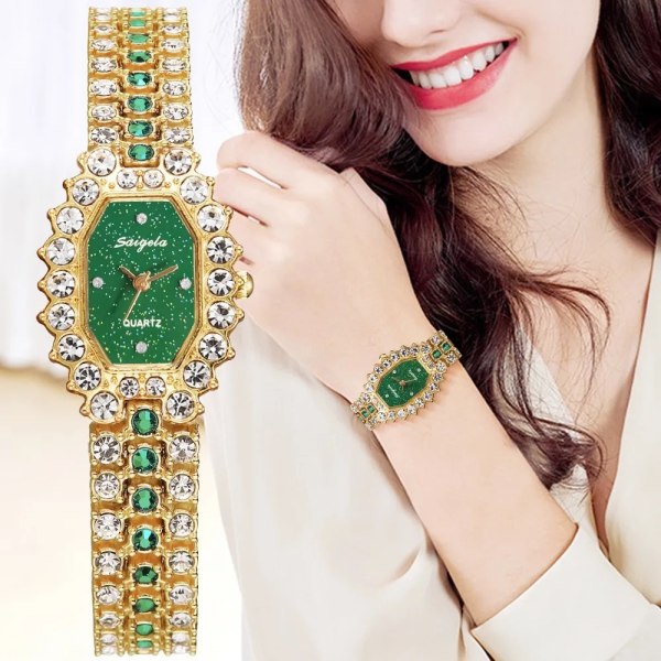 Mode Stjärnhimmel Diamond Watch Casual Lyx Kvinnor Armband Armbandsur för Kvinnor Klockor Klocka rose gold black