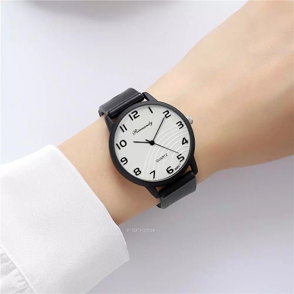 Mode Damklockor Fritid Grå Digital Enkel Watch Sport Silikonarmband Damklocka Armbandsur White
