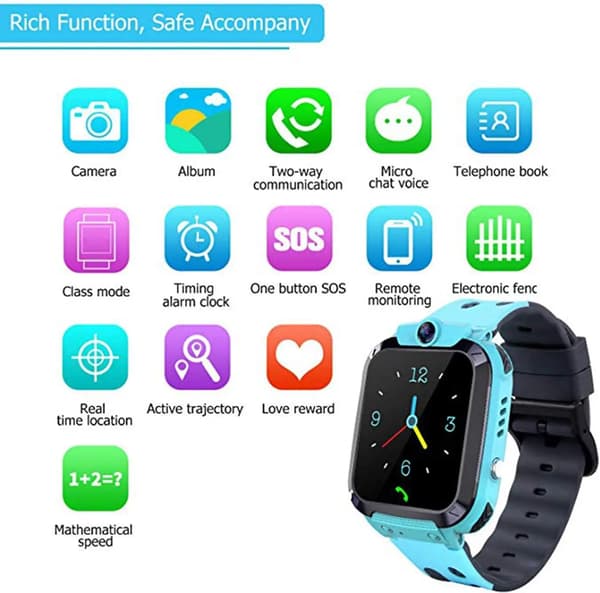 Børne Smartwatch LBS Tracker 1.44 \" Blue