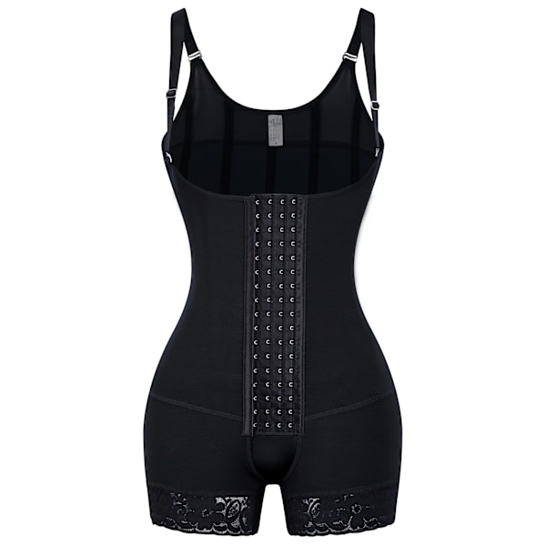 Body Shaper Waist trainer för kvinnor Pärmar Magkontroll Butt Lifter Fajas Colombianas Shapewear Slimming Belly Sheath Black XXXL