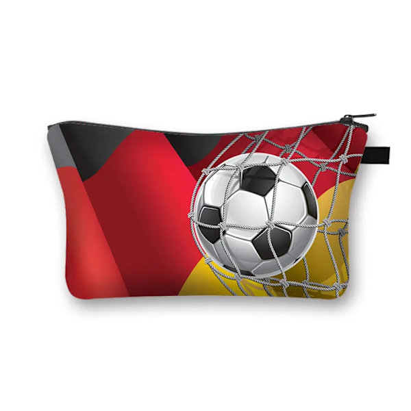 Cool fotbolls-/fotbollsmode förvaringsväska Kvinna Kosmetikväska Organizer Bärbar sminkväska för resor Tonåring Pojke Present shzbzhuqiu11