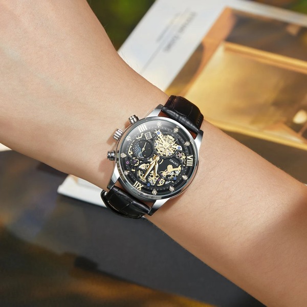 SKMEI Top Brand Luxury Full Steel Business Klockor Herr 3Bar Vattentät Japan Quartz urverk Kalender Armbandsur reloj hombre steel bracelet 2