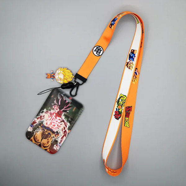 1 Set Anime Kortfodral Kort Nyckel Lanyard Cosplay Badge ID-kort Hållare Halsband Nyckelringar DB-G