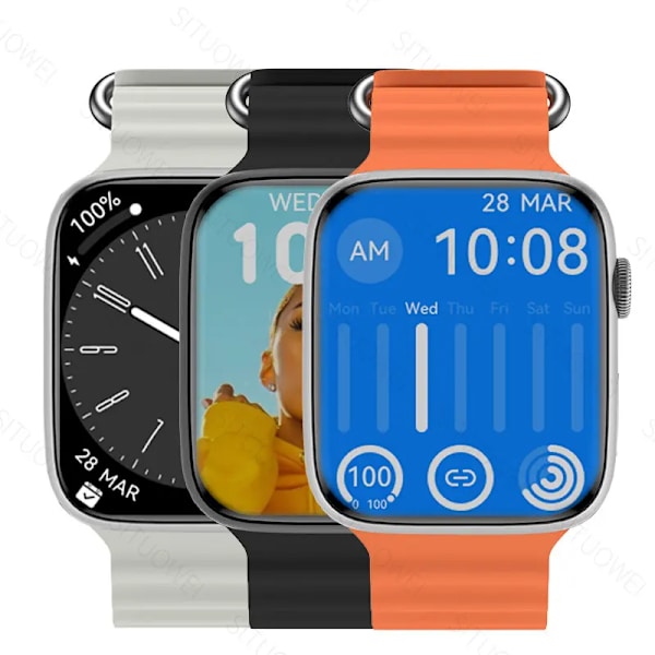Smart Watch Series 8 Bluetooth Call 1.9\ Gray-Ocean Band