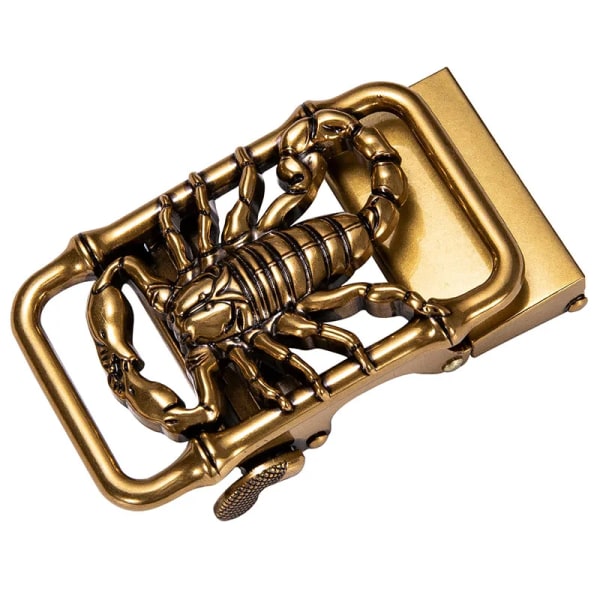 Hi-Tie Luxury Brand Bältesspännen för män Cowboy Bältesspänne Automatisk 3,5 cm Bredd Designer Metall Guld Spännen utan bälte DK-2062