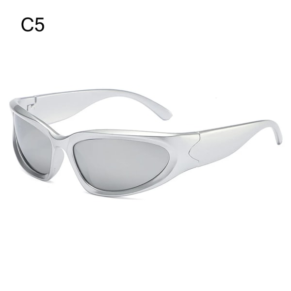 UV400 Y2K Solglasögon Unisex märkesdesign Spegel Lyx färgglad vintage Sportsolglasögon med 400 böjningar C5