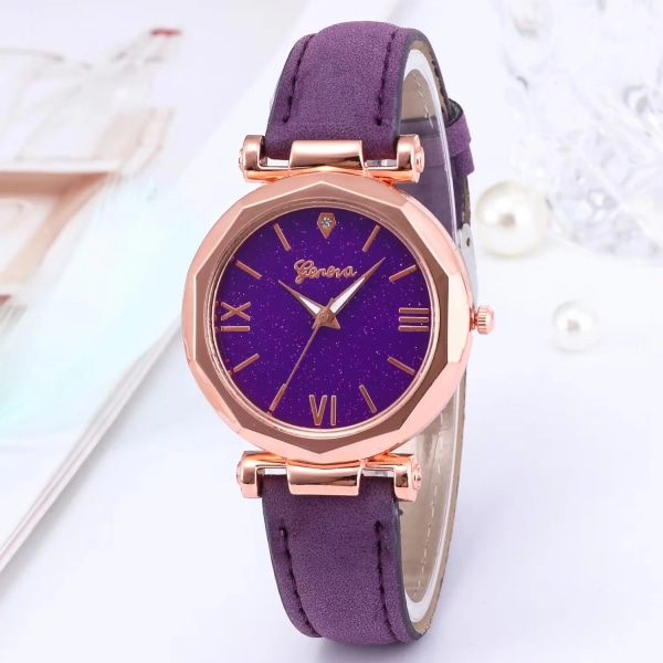 WOKAI Dam Magnetic Luxury Dam Klockor Mode casual Diamond Kvinnlig Quartz Armbandsur Relogio Feminino Zegarek Damski FANG ROSE