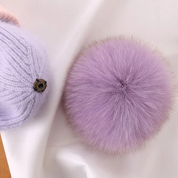 Ny Pom Pom-hatt med moderiktig sömnad i färg - vinterhatt för flickor och kvinnor - varma mössor av hög kvalitet med Pom Pom camel only hat 54-60cm