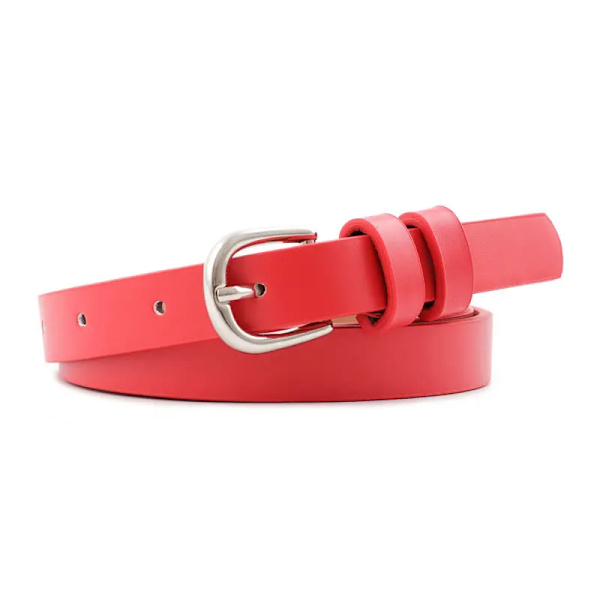 Läderbälten för kvinnor Modeklänning Lyxmärke Fyrkantigt Spänne Hjärtnål Bälte Kvinna Högkvalitetsbälten Ceinture Femme Riem Red 105CM
