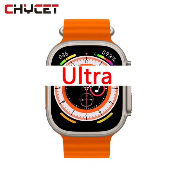 CHYCET GN8 Smart Watch Herr 700mAh Batteriringning 2,01 tum Smartwatch NFC Man Watch 8 Ultra PK HK9 PRO HK8 PRO MAX SR Orange HY
