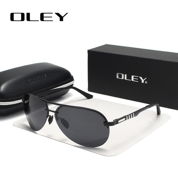OLEY Brand Polarized Solglasögon Herr Klassiska pilotsolglasögon Driving antireflex UV400-glasögon För Herr kvinnor YA541 YA541 C1