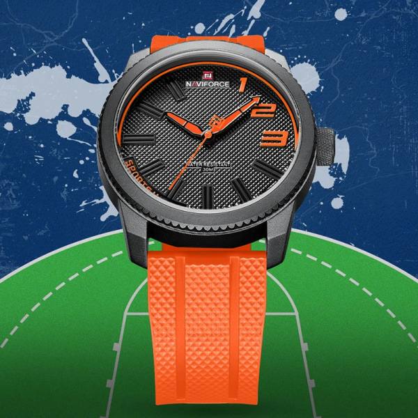 2022 NAVIFORCE Vattentät Sport Militär Watch för män Herrklockor Lyxmärke Silikonarmband Relogio Masculino SWBE