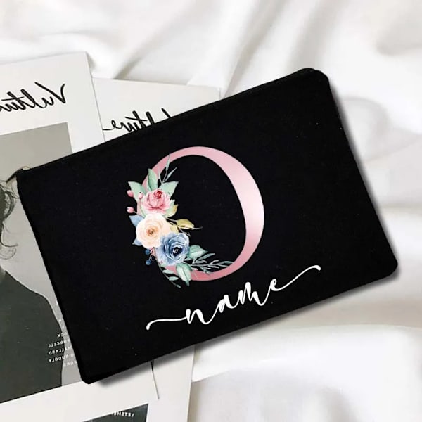 Personlig sminkväska Anpassat print Sminkväska Organizer Bröllopsfest Brudpresenter Organizer Tvättförvaringspåse D3pinkO
