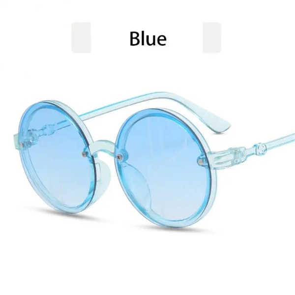 Retro solglasögon Rund båge Barn Baby Barn Vilda brittisk stil Metallsolglasögon Utomhus Resor UV-skydd Oculos De Sol B03