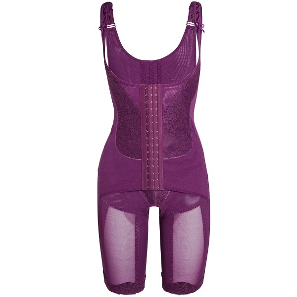 Helkroppsformare Shapewear Kvinnor Modelleringsrem Magkontroll Bantning Underkläder Sömlös midja Shaper Shaping Butt Lifer Corset purple M