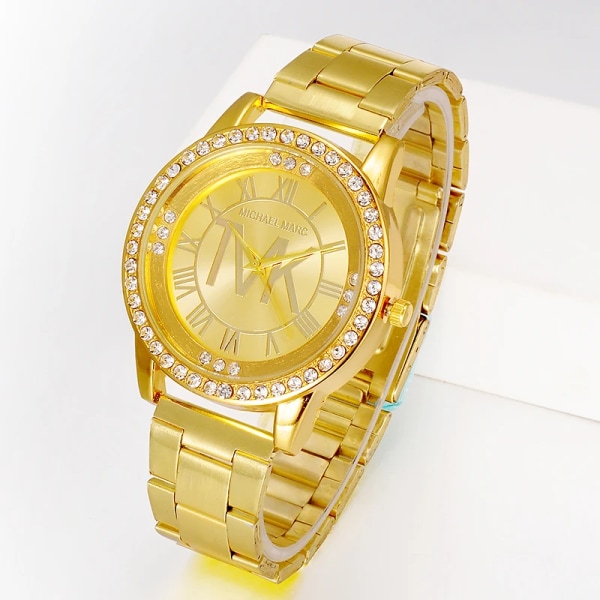 Reloj Mujer Lyx Watch Topp Märke Mode Diamant Watch Rostfritt stål Klocka Hot zegarek damski Montre Femme Gold