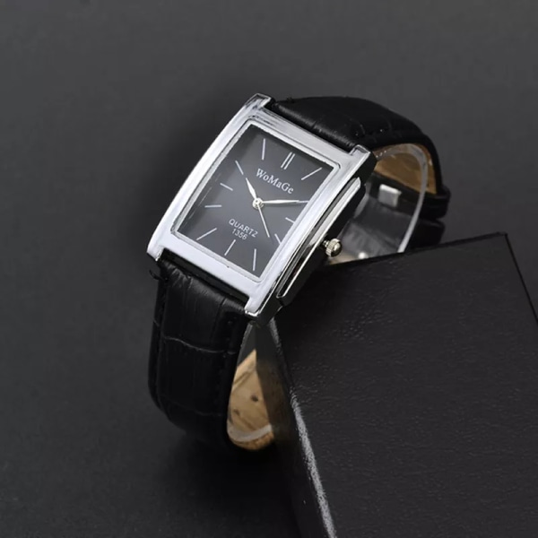 WoMaGe Damklockor Toppmärke Lyx Damklocka Watch Läderrem Watch Reloj Mujer white 1