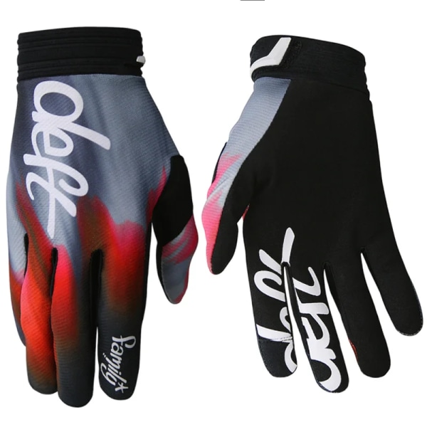 2020 Full Fingers RACING-handskar Motocross AM Bike Gloves MTB Mountain Bike Moto Motorcykel DH Cykelcykelhandskar Red L