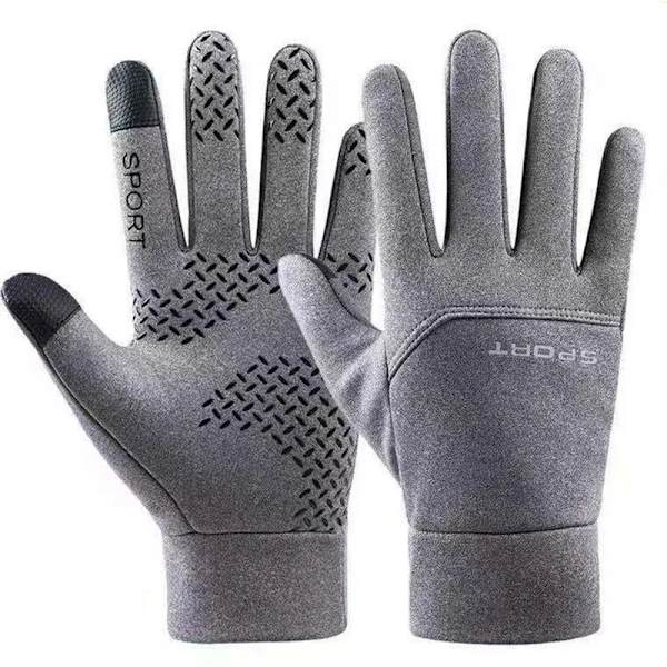 24H skeppsvarma vinterhandskar för män Pekskärm Vattentäta vindtäta handskar Snowboard Motorcykelkörning Unisex Grey1 M