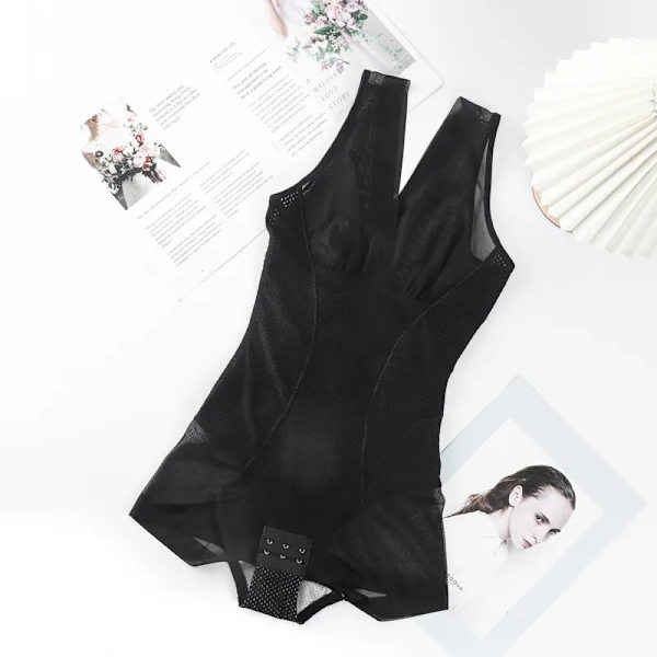 MISTHIN Body Reducer Shaper Kvinna Andas Snabbtorkande Colombian Shapewear Bantningskorsett Hel Bodysuit Kvinnlig Binder Black XL