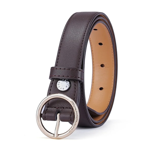 BISONDENIM 2022 New Fashion Classic äkta kohudsläderbälten för kvinna Lyxigt designermärke Bälte Automatiskt spänne N60239-1C one size