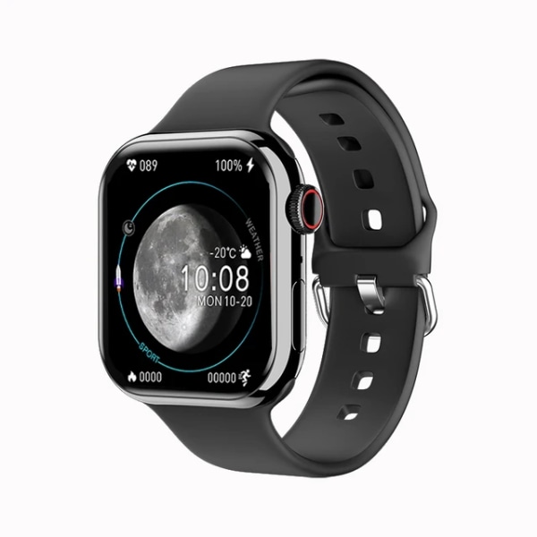 Ny Bluetooth Call Watch 9 Smart Watch Herr Siri NFC GPS Tracker Blodtryck Puls Sport Smartwatch För Apple Watch Black NFC