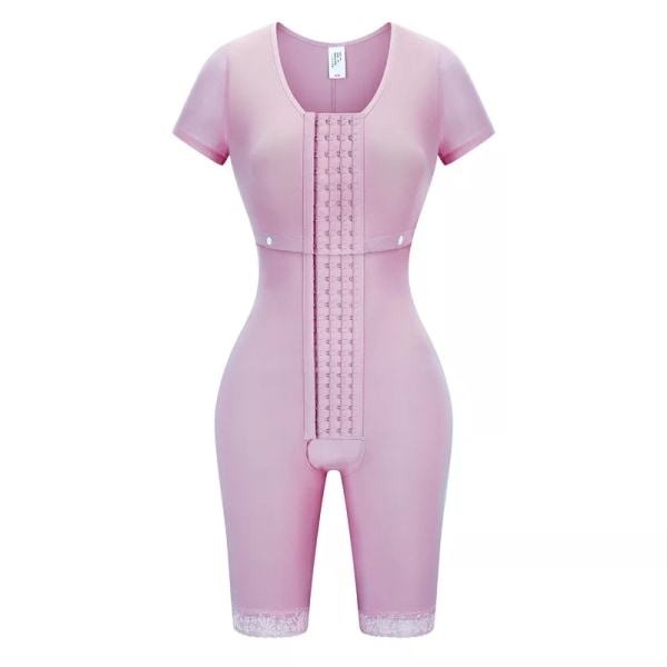 Fajas Colombianas Waist trainer Body Shapewear Slimming Sheath Kvinnor Platt Mage Lifter Shapers Trosor Push Up Korsett pink M