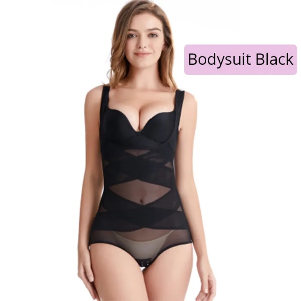 CXZD Kvinnor Post Natal Postpartum Bantning Underkläder Shaper Recover Bodysuits Waist Trainer Sexig korsett Bodysuit Black XXXL
