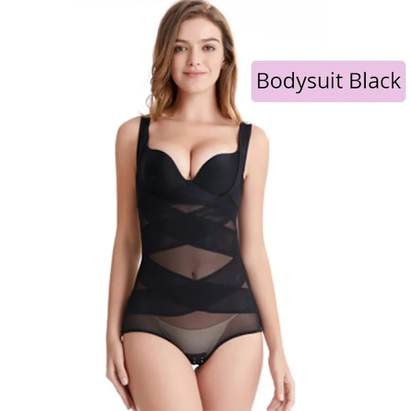 CXZD Kvinnor Post Natal Postpartum Bantning Underkläder Shaper Recover Bodysuits Waist Trainer Sexig korsett Bodysuit Black XXXL