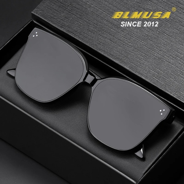 BLMUSA New Trend Solglasögon för kvinnor och män Enkel design Dekorativa glasögon Bilkörning Glasögon Unisex solglasögon UV400 LANG Photo Color