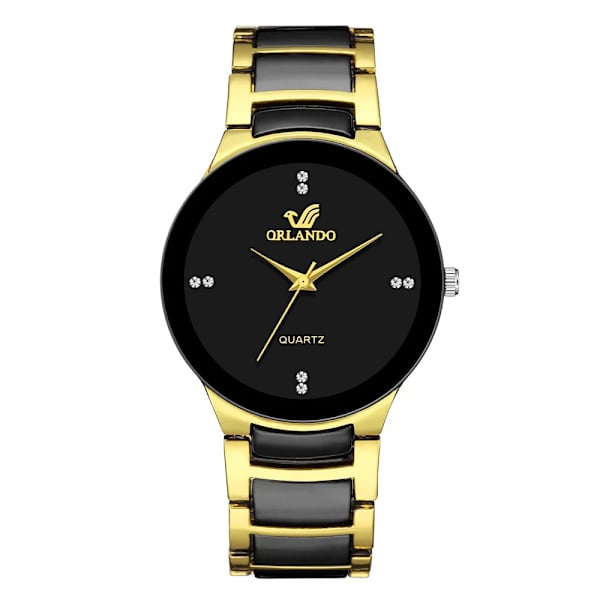 2022 Par Klockor Män Rostfritt stål Watch Relogio Masculino Man Mode Casual Business Armbandsur Dam Klocka Hot GOLD SMALL