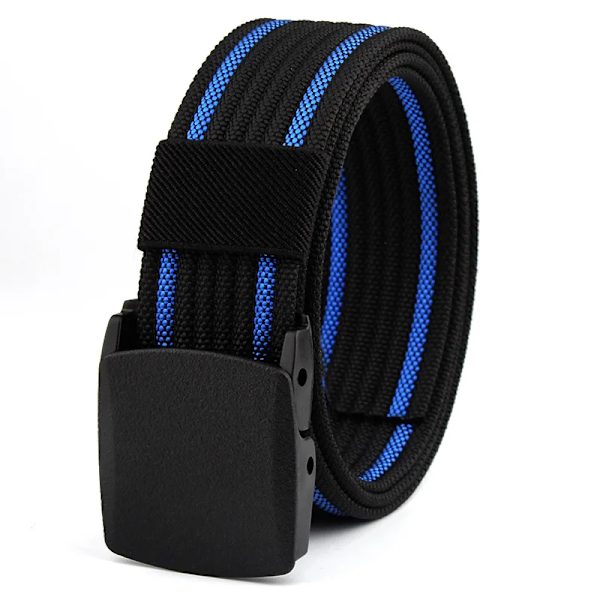 Nylon Canvas Vävt Bälte Utomhus Taktiskt Bälte Inget Metall Elektriker Byxor Bälte Fast Militärträningsbälte Högkvalitetsrem Black