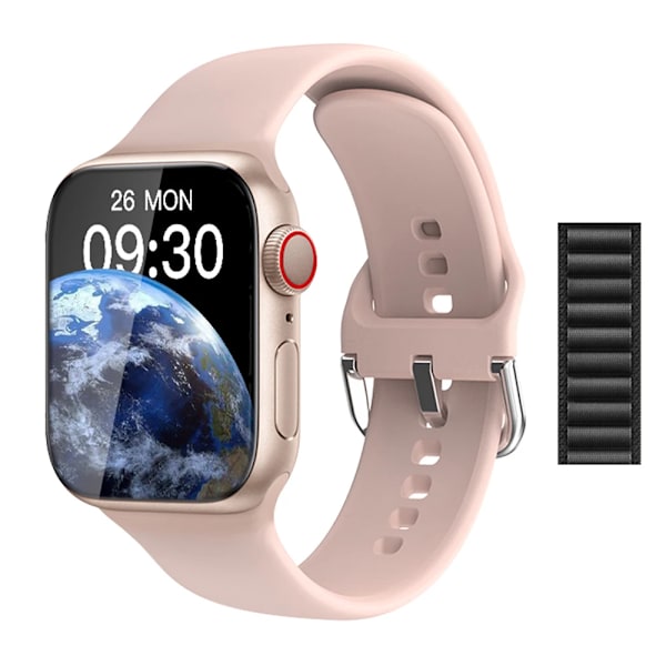 NY Smart Watch Series 8 HD-skärm Sport Puls Blodtryck Fitness Tracker Bluetooth Call Herr Dam Smartwatch för Apple gold and HeiNL